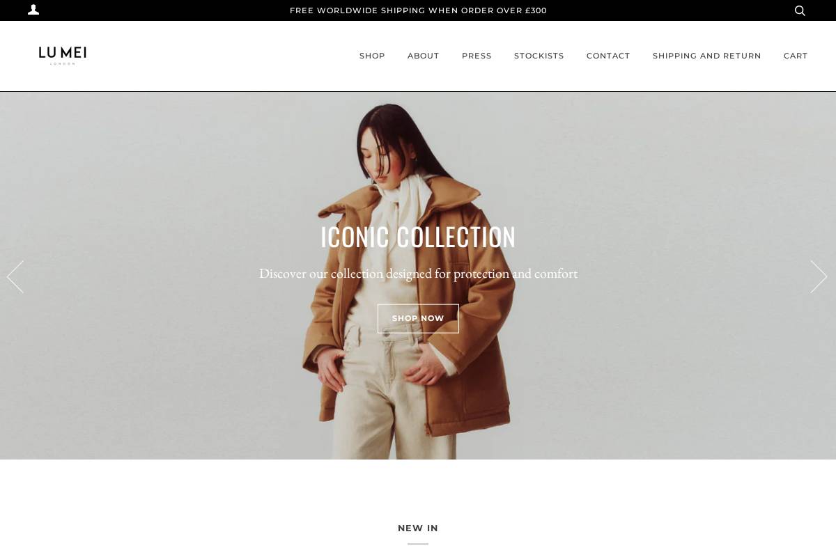 lumeilondon.com homepage screenshot