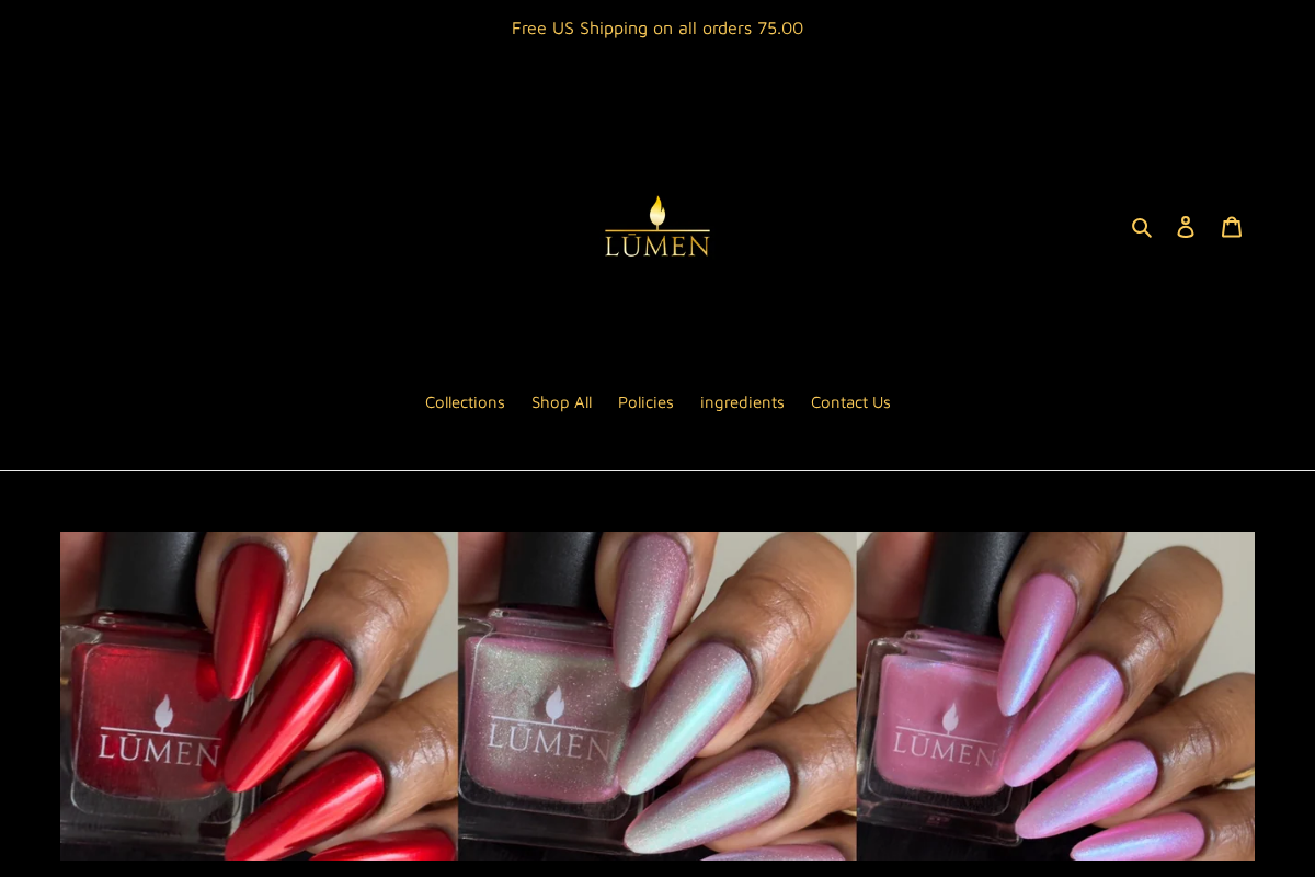 Lumennails homepage screenshot