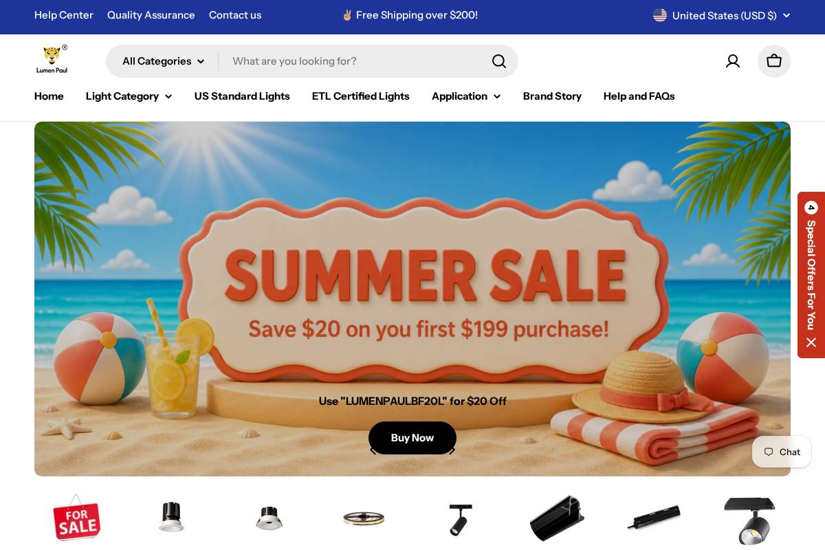 lumenpaul.com homepage screenshot
