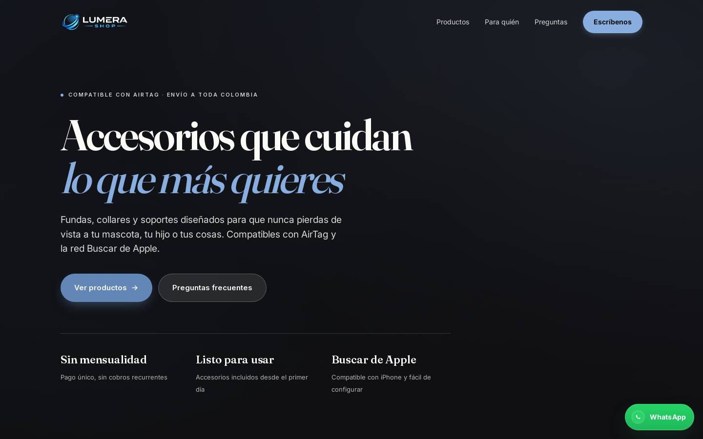 lumera-shop.co homepage screenshot