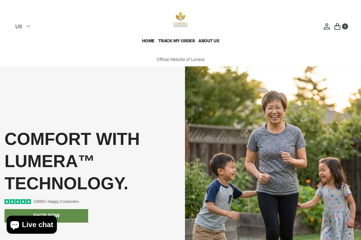 lumeraa.net homepage screenshot