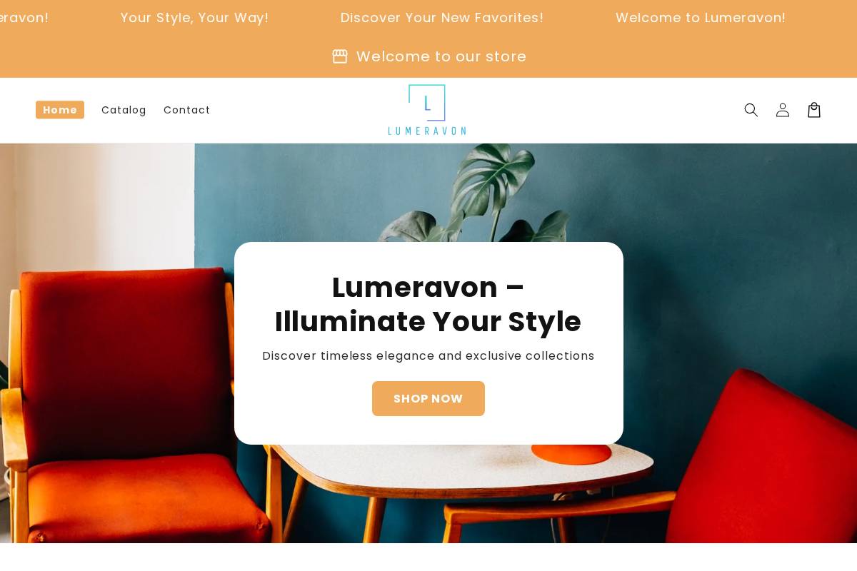 lumeravon.shop homepage screenshot