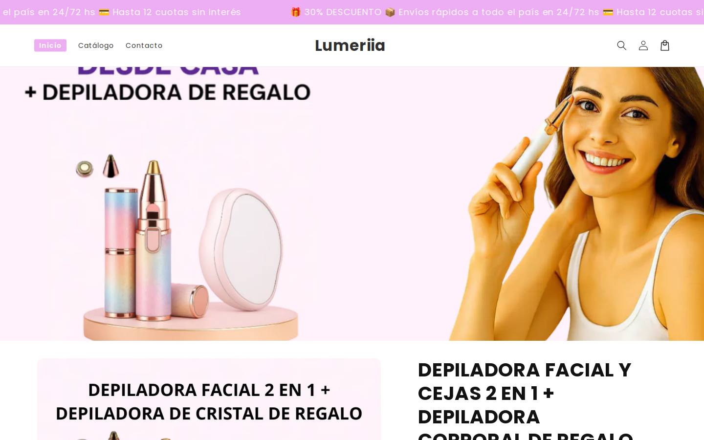 lumeriia.com homepage screenshot