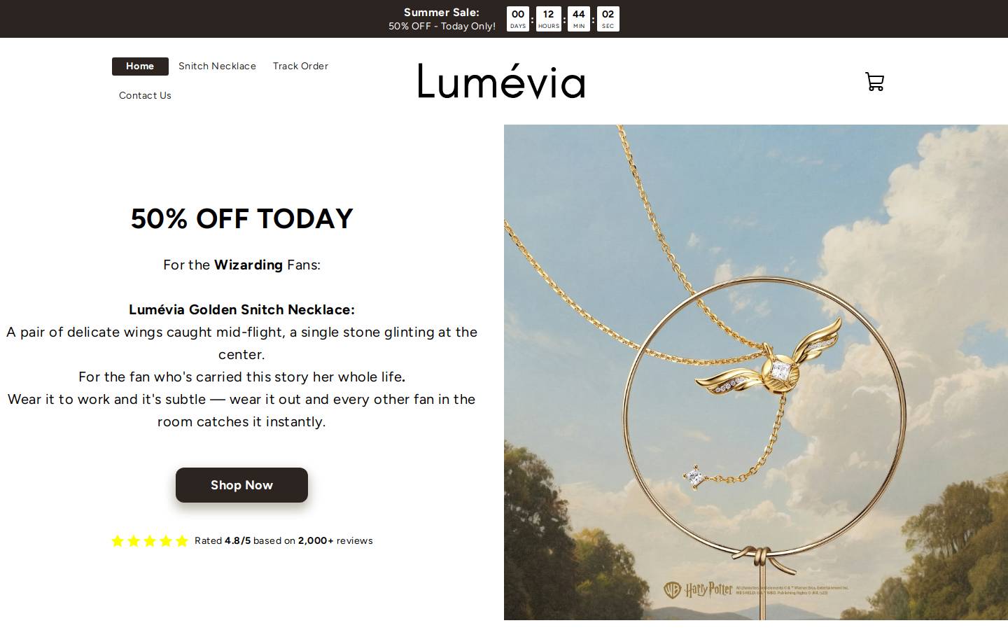 lumevia.shop homepage screenshot