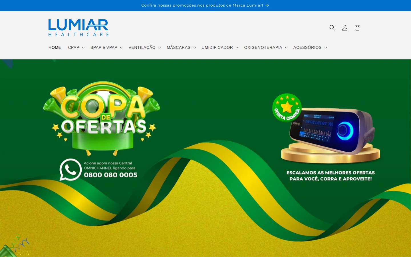lumiarsaude.com.br homepage screenshot