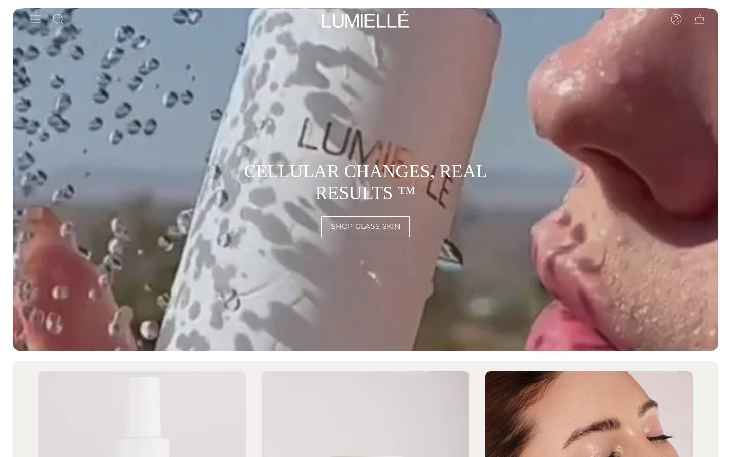 lumielle.co homepage screenshot