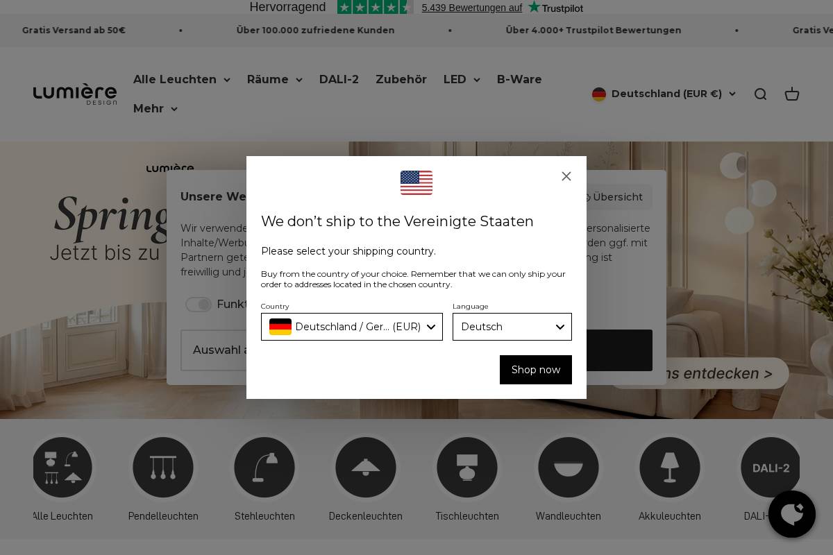 LUMIÈRE Design homepage screenshot