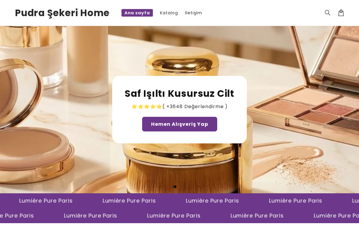 Pudra Şekeri Home homepage screenshot
