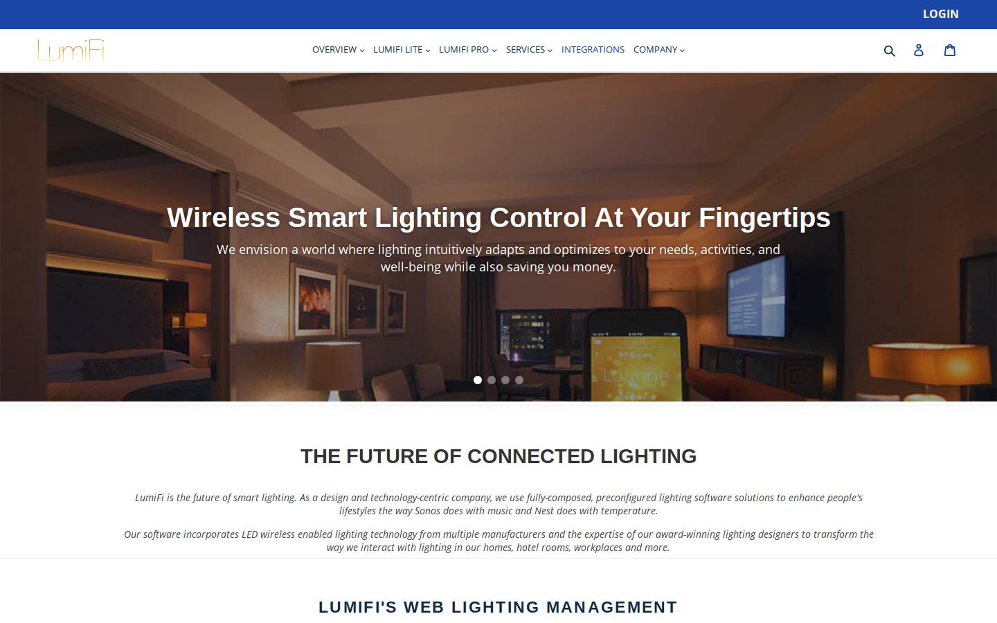 lumifi.me homepage screenshot
