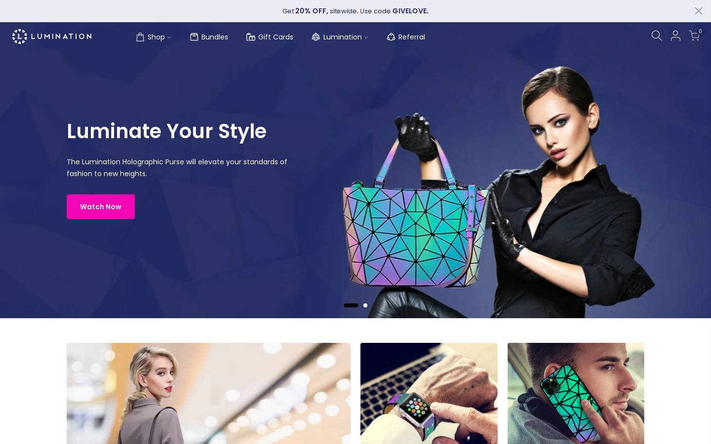 lumination.us homepage screenshot