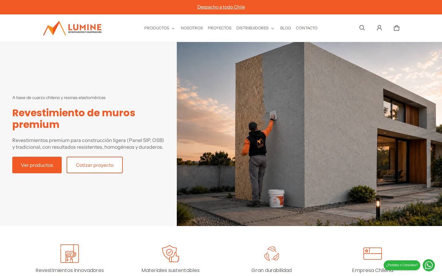 lumine.cl homepage screenshot