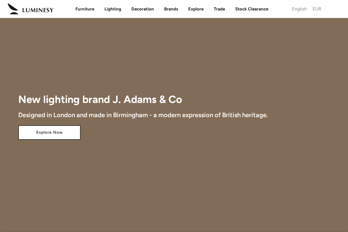 luminesy.com homepage screenshot