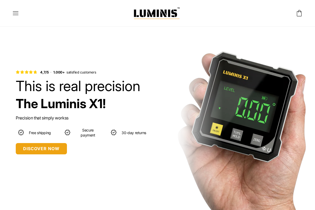 luminisstore.com homepage screenshot