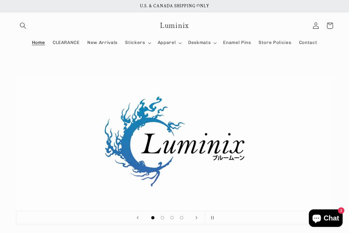luminix.shop homepage screenshot