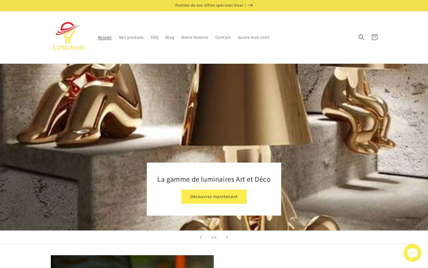 luminon.fr homepage screenshot