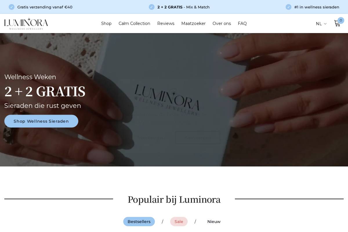Luminora homepage screenshot