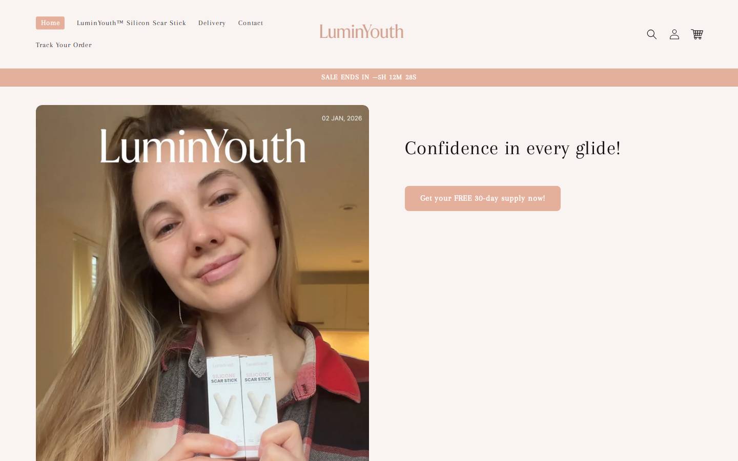 Luminyouth homepage screenshot