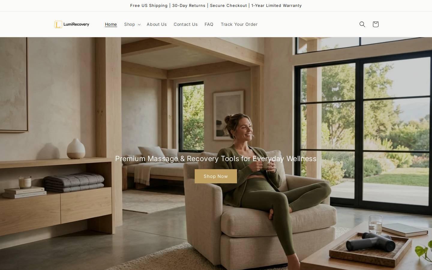 lumirecovery.com homepage screenshot