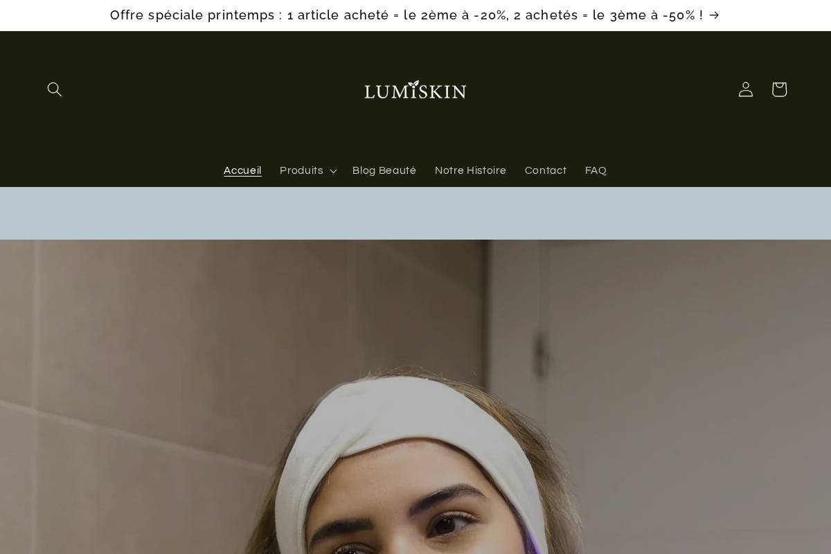 lumiskin.store homepage screenshot