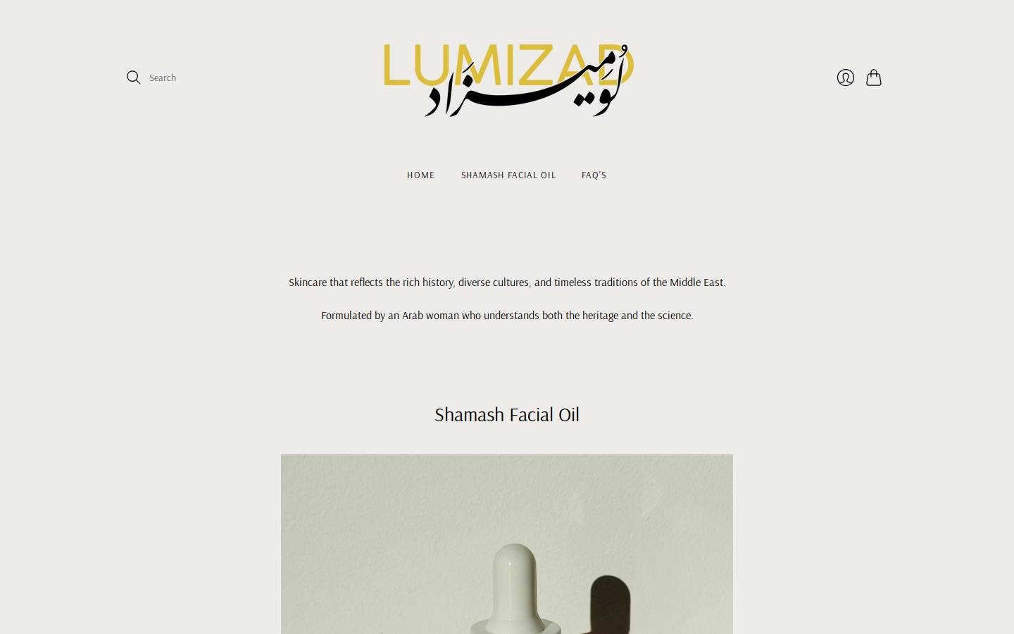 lumizad.com homepage screenshot