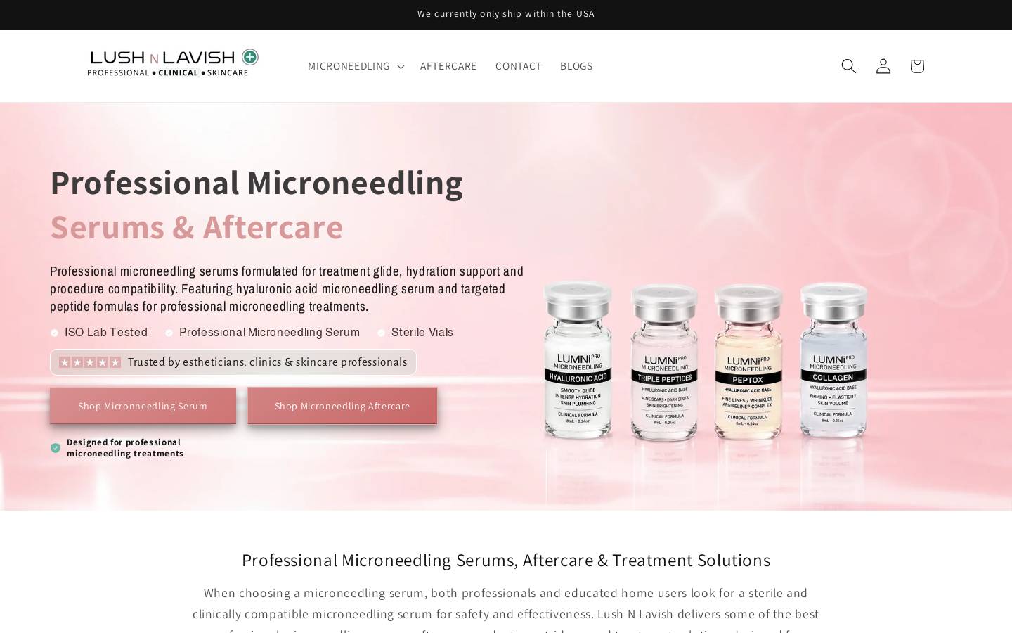 lumniskincare.com homepage screenshot
