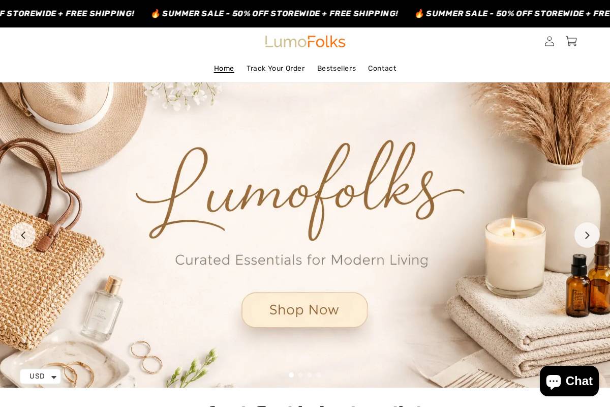 lumofolks.com homepage screenshot