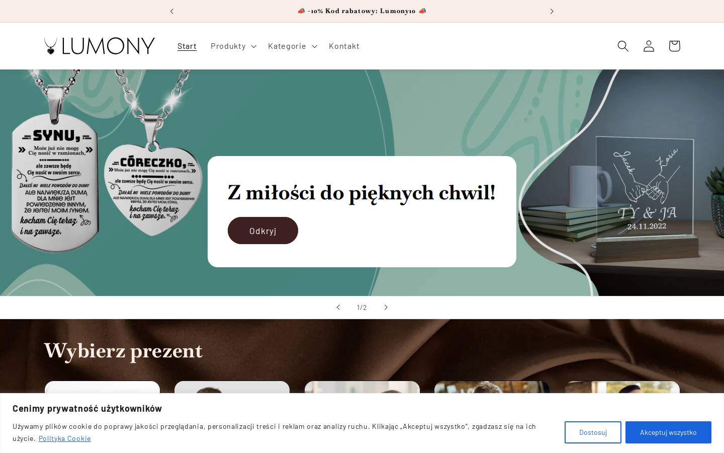 lumony.pl homepage screenshot
