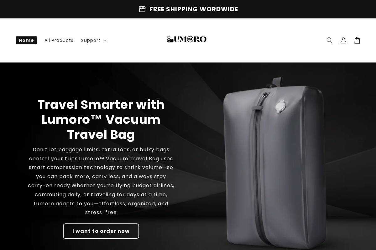 lumoropro.com homepage screenshot