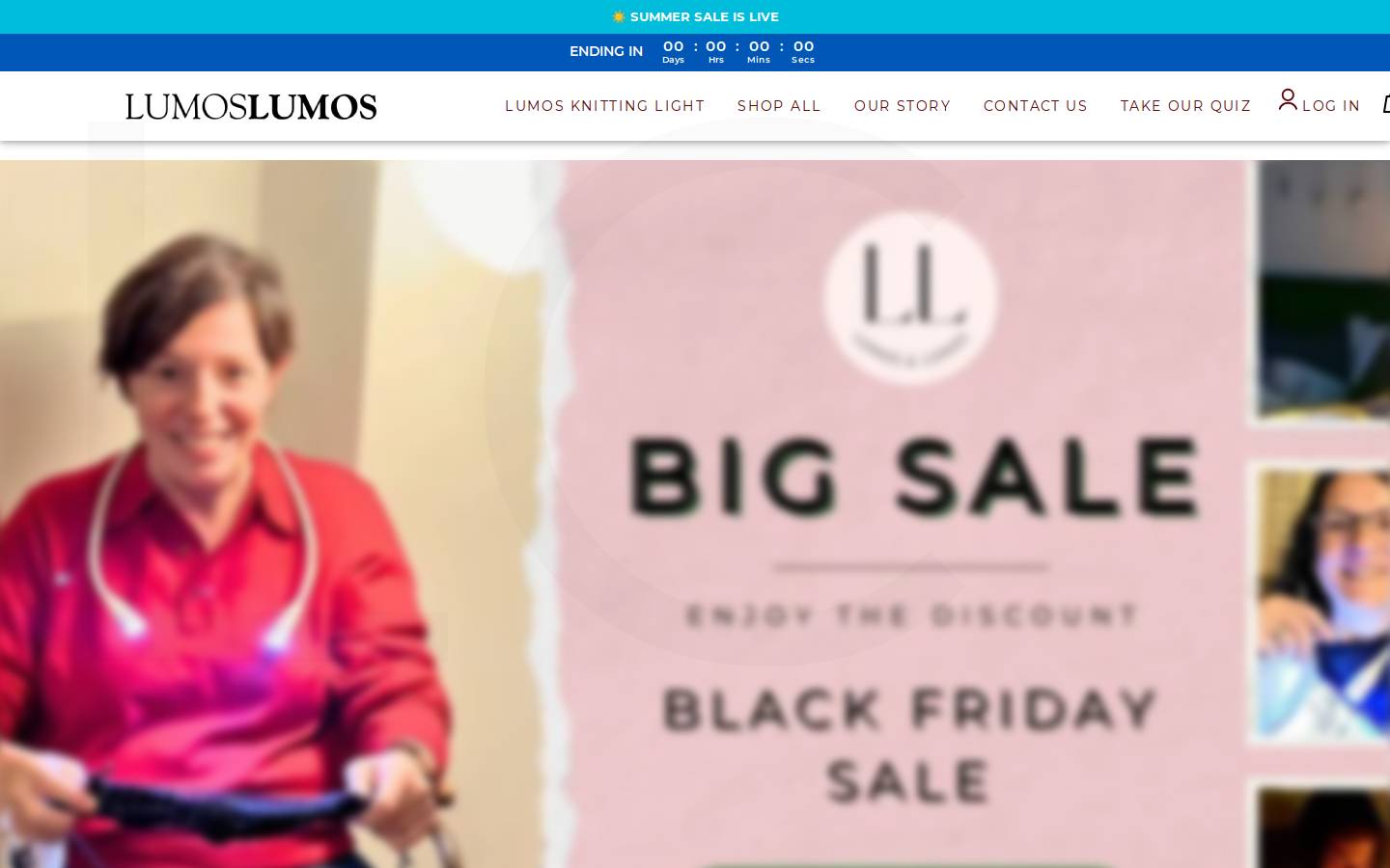 lumoslumos.com homepage screenshot