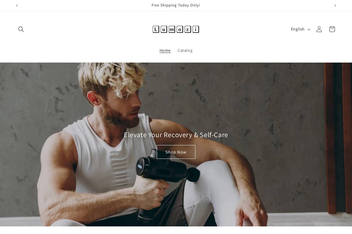 lumozistore.com homepage screenshot