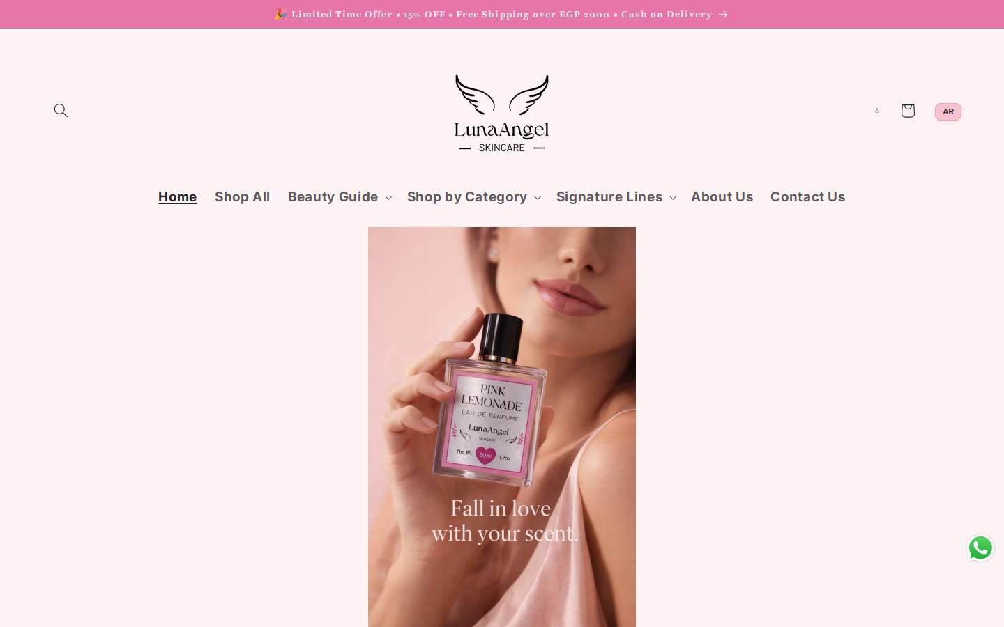 luna-angel.com homepage screenshot