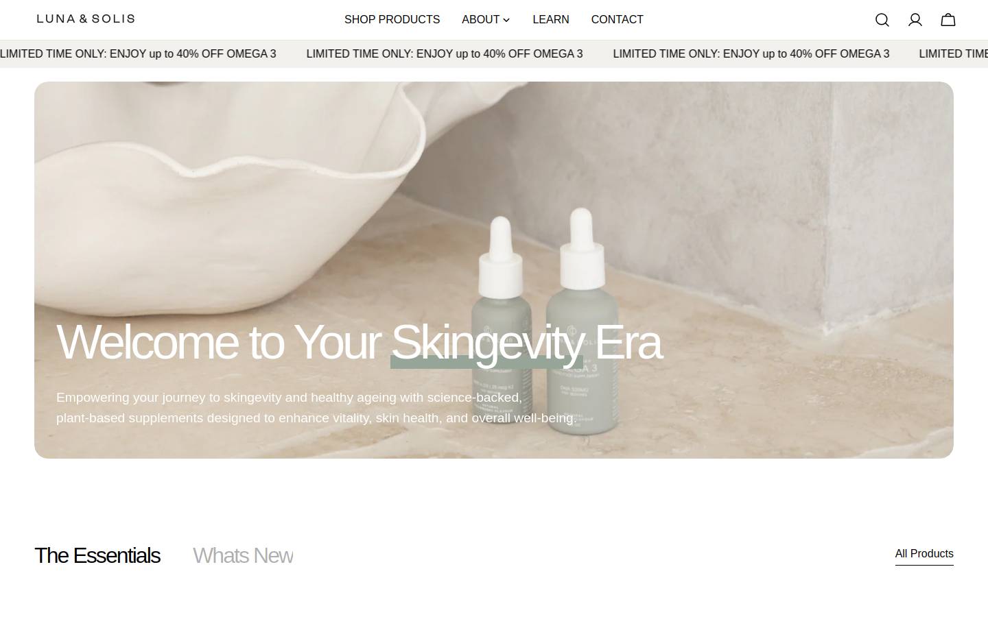 lunaandsolis.com homepage screenshot