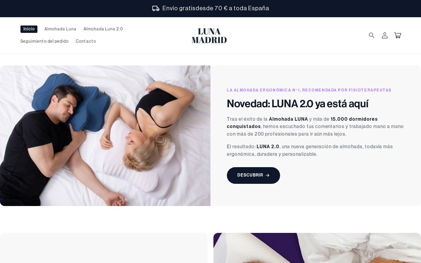 lunademadrid.com homepage screenshot