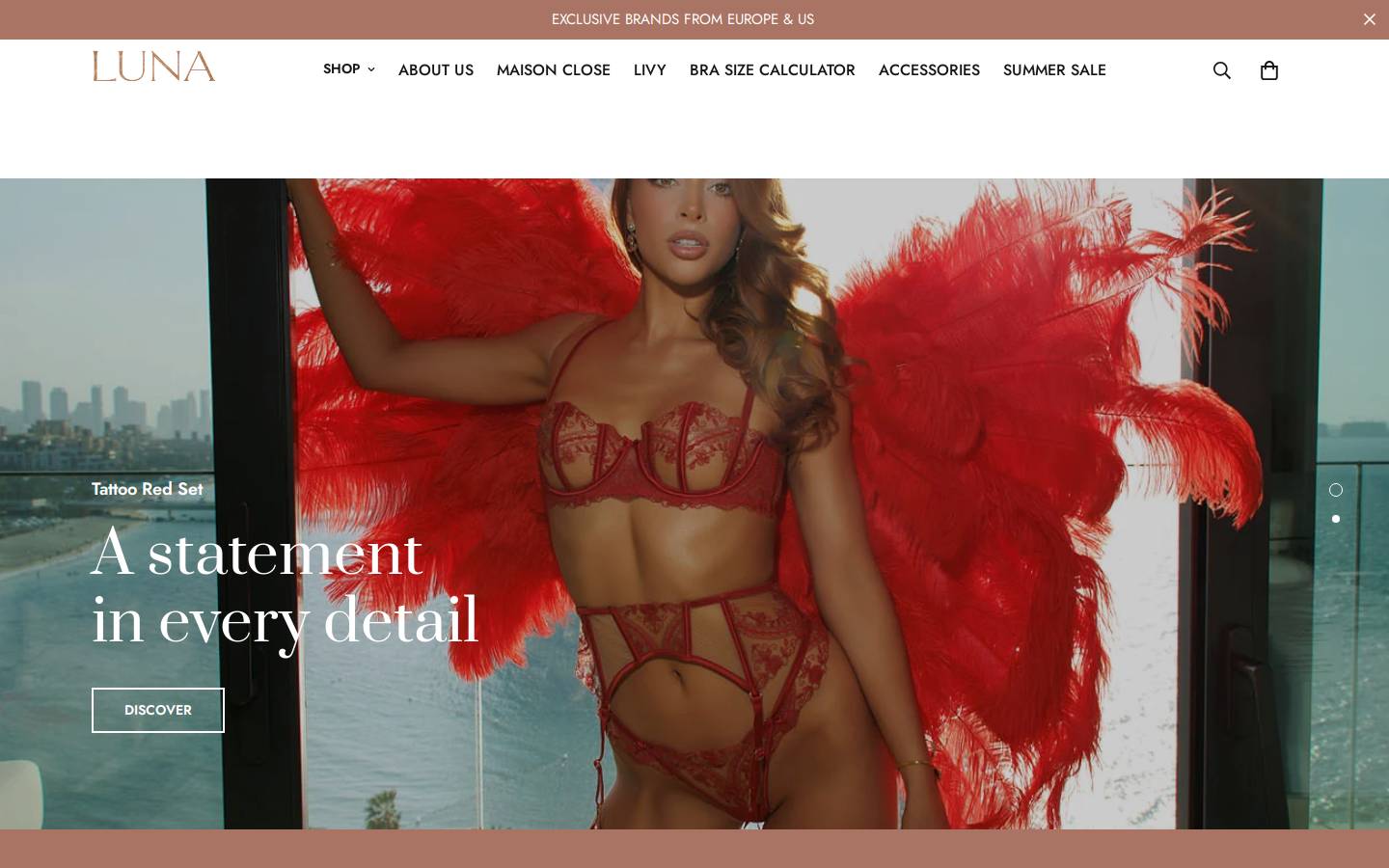 lunafg.com homepage screenshot