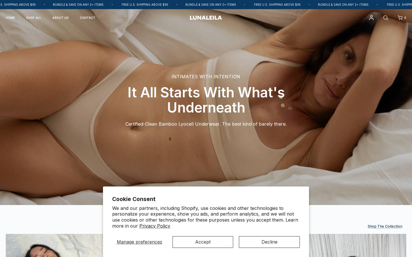 lunaleila.com homepage screenshot