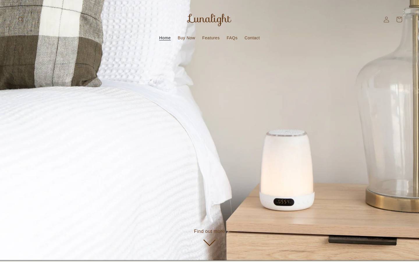 lunalight.co.nz homepage screenshot