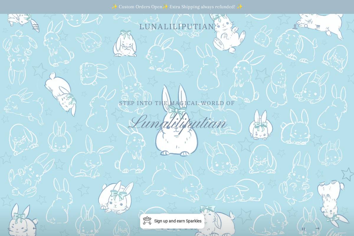 lunaliliputian.com homepage screenshot