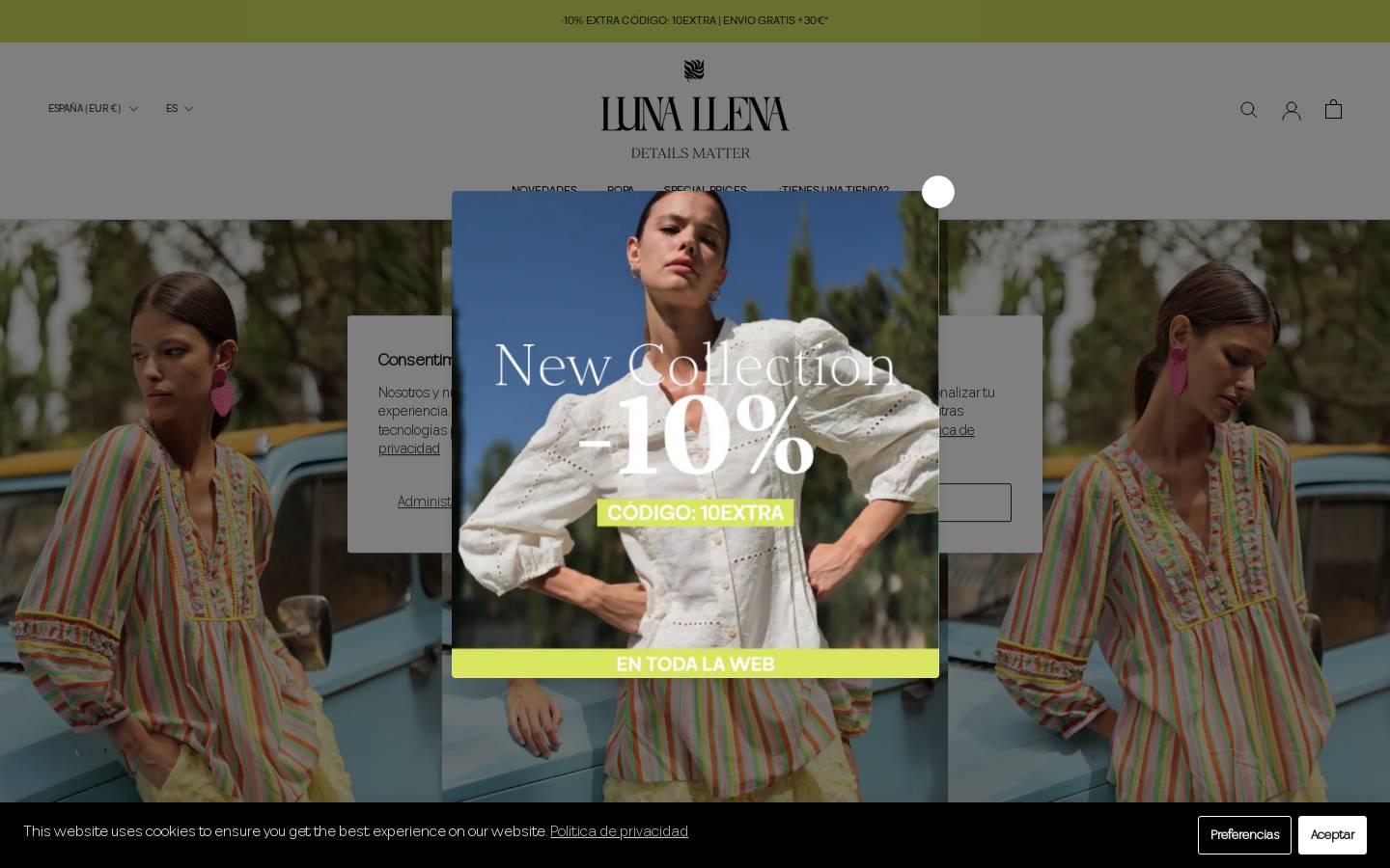 LUNA LLENA homepage screenshot