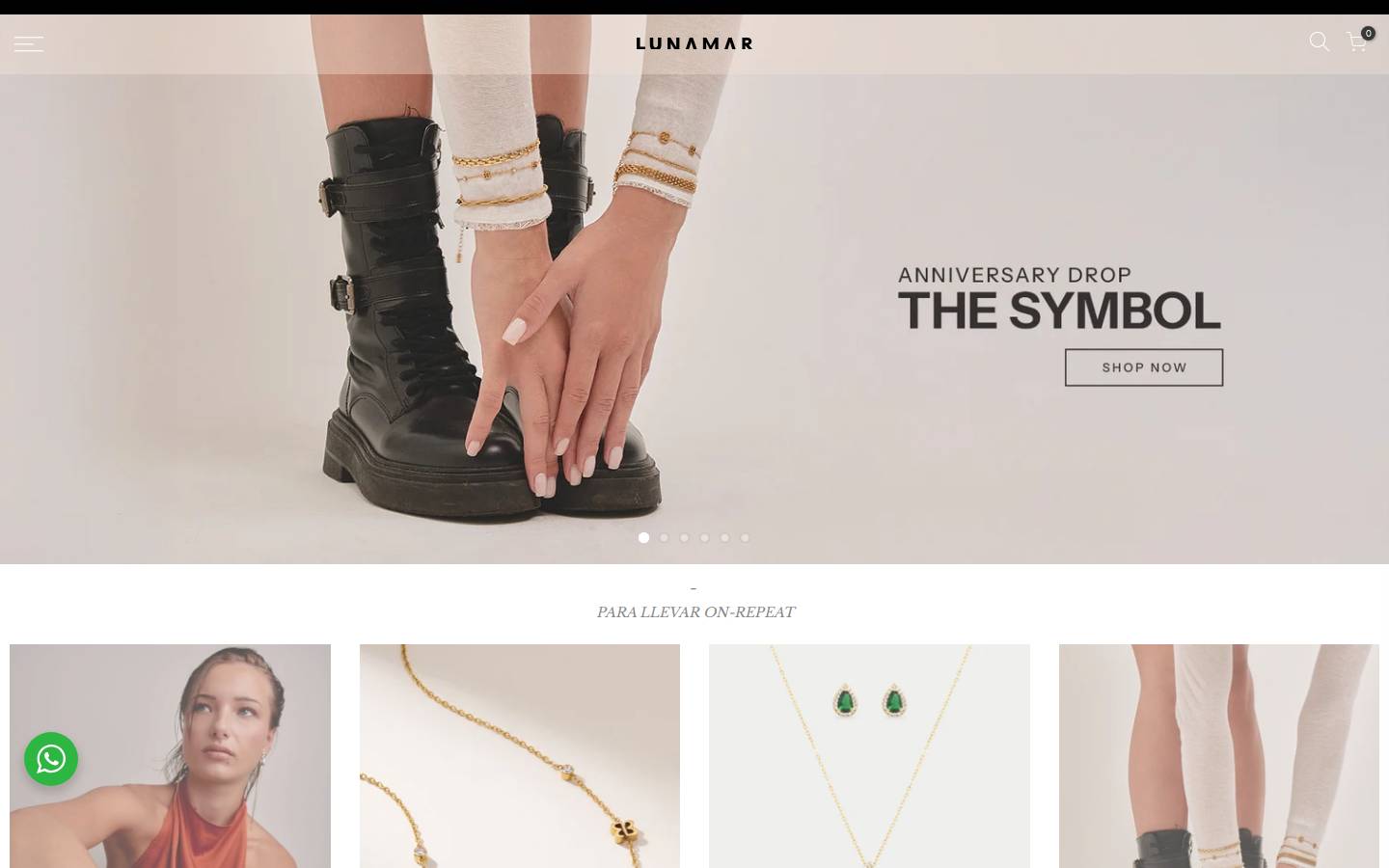 lunamar.co homepage screenshot