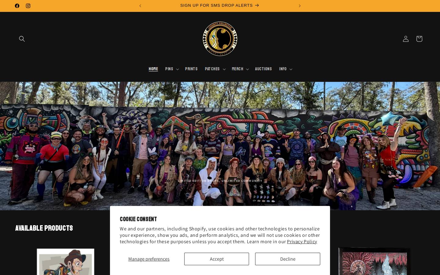 lunaritycollective.com homepage screenshot