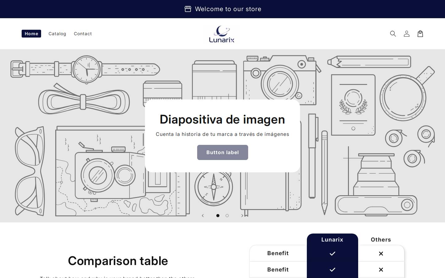 lunarixcol.com homepage screenshot