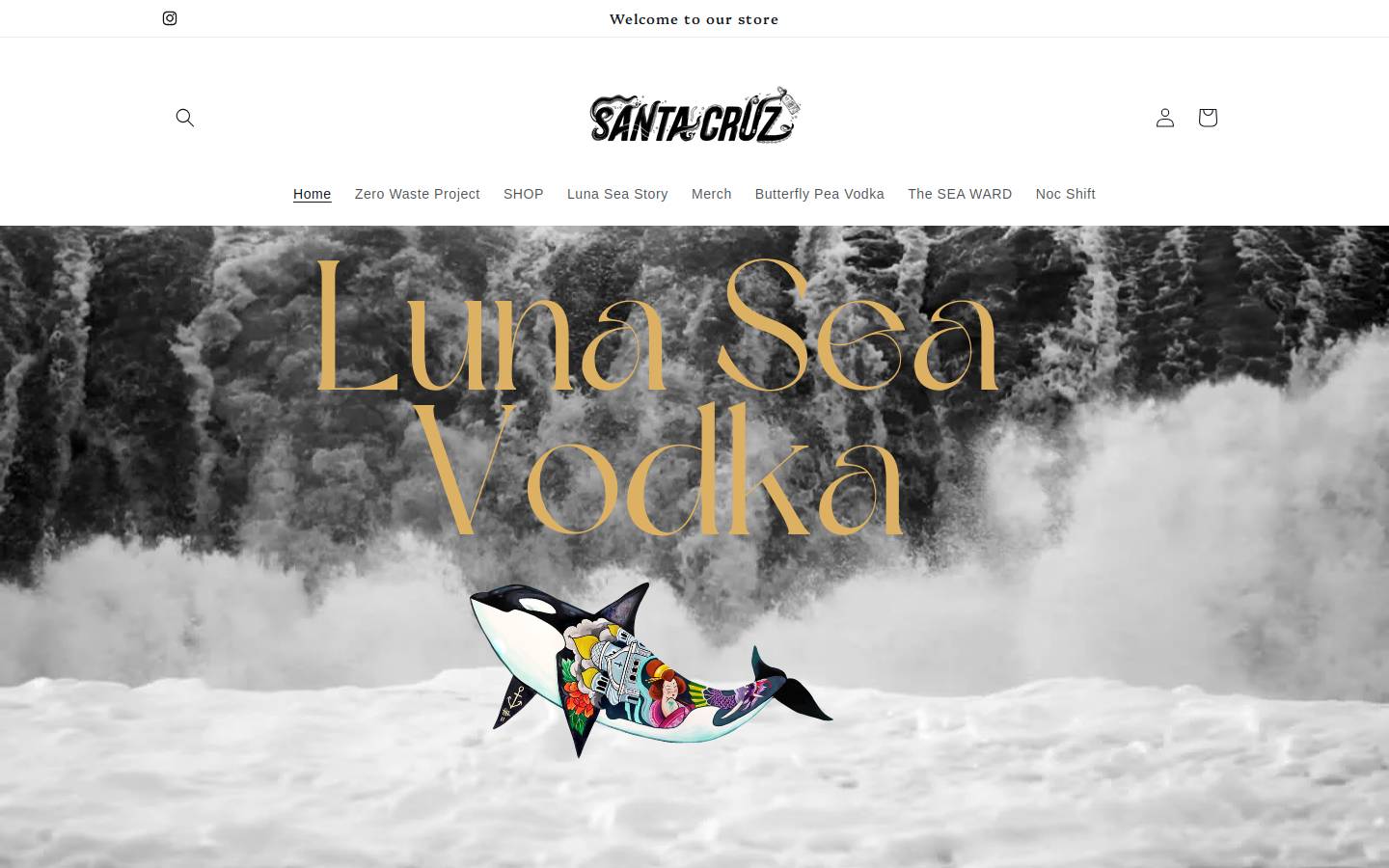 lunasea.vodka homepage screenshot