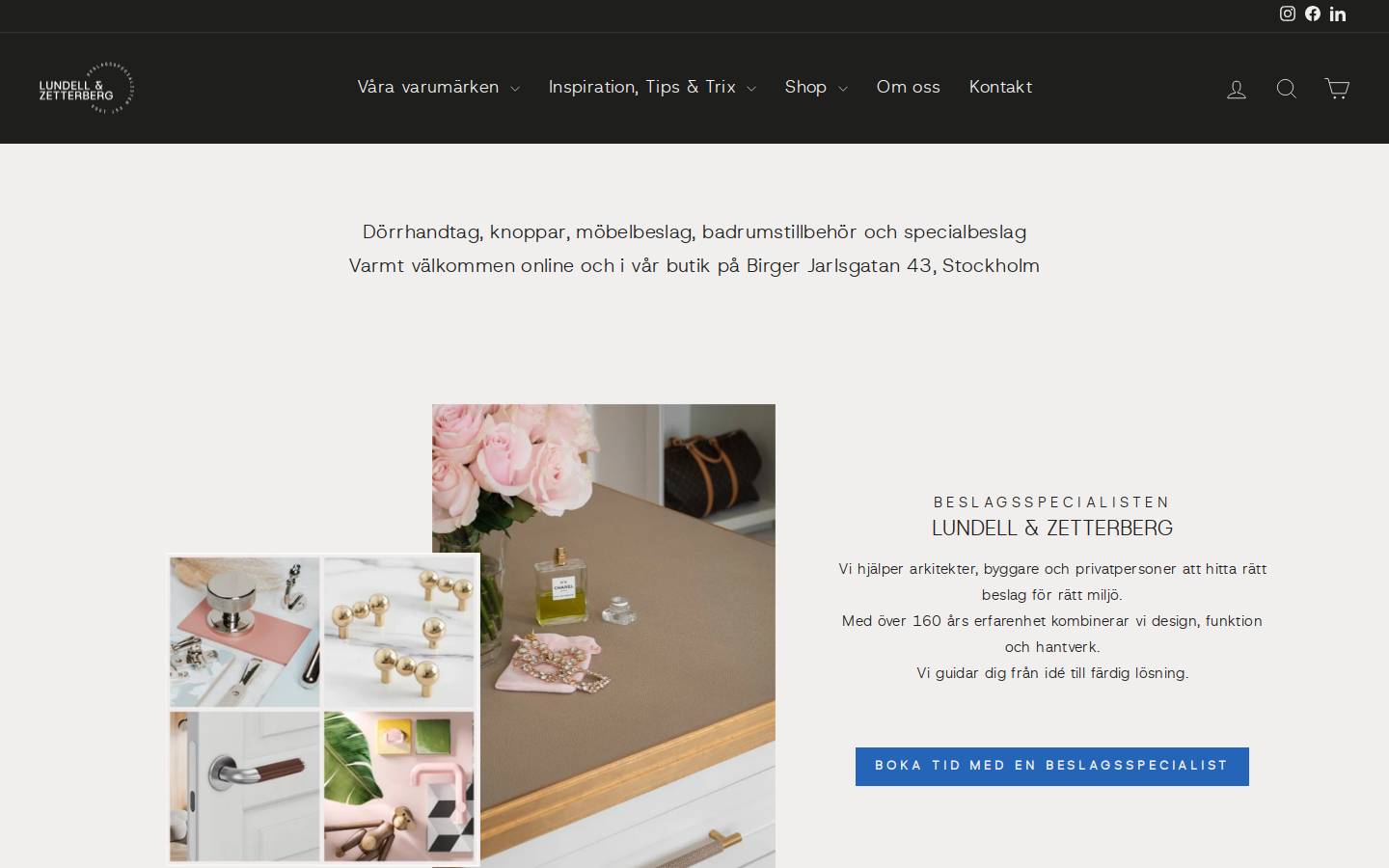 lundellzetterberg.se homepage screenshot