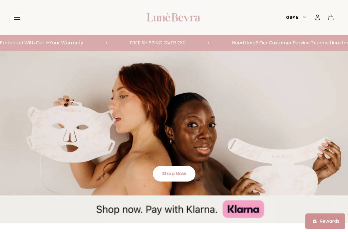 LunèBevra homepage screenshot