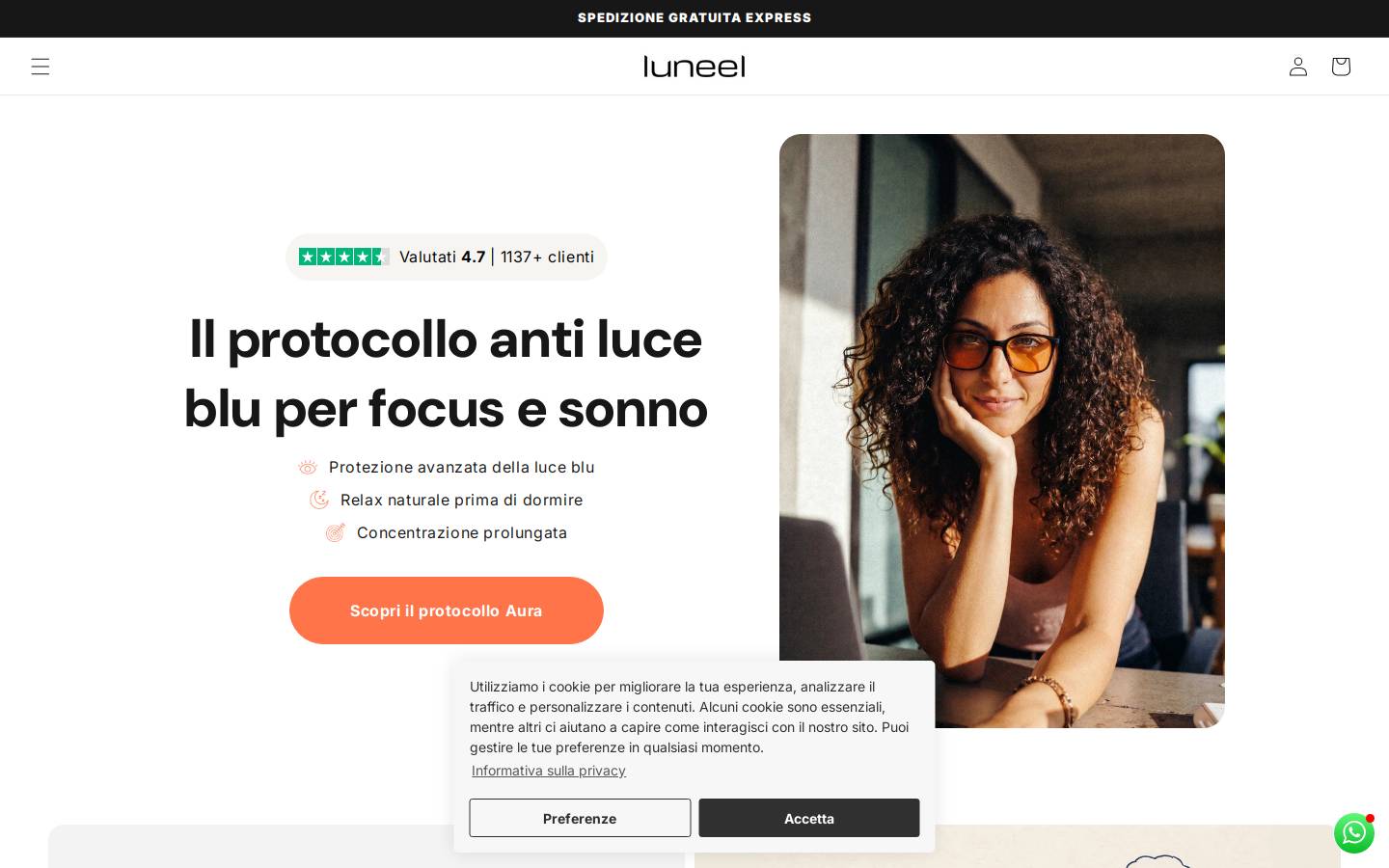 luneel.com homepage screenshot