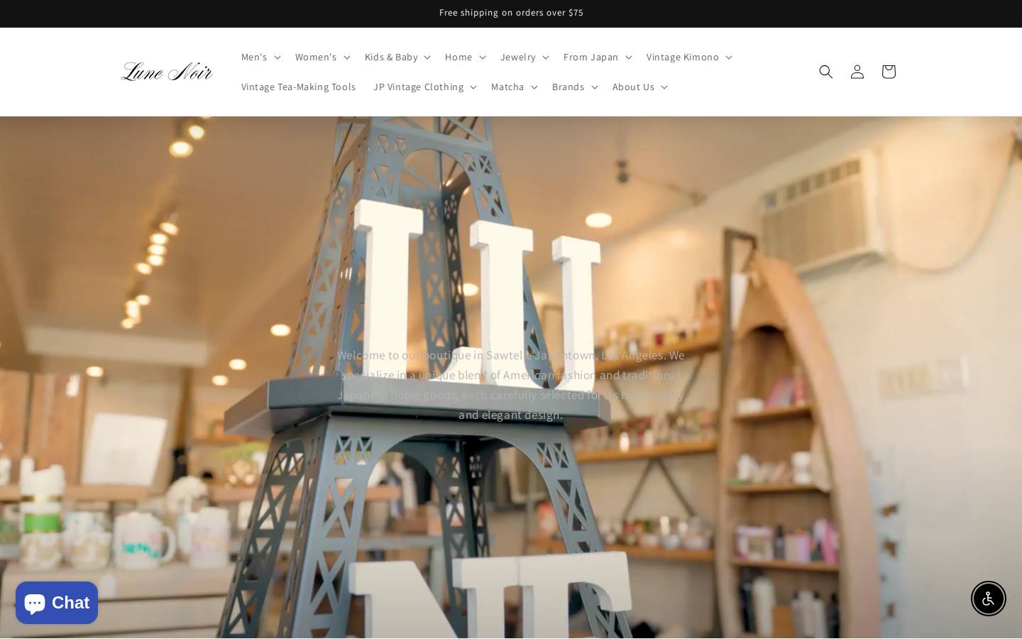 lunenoir-ca.com homepage screenshot