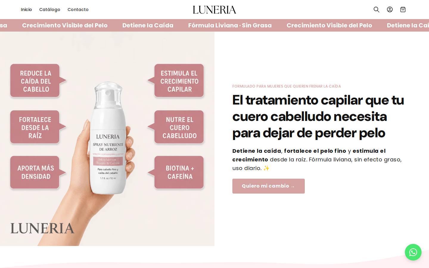 luneriaargentina.com homepage screenshot