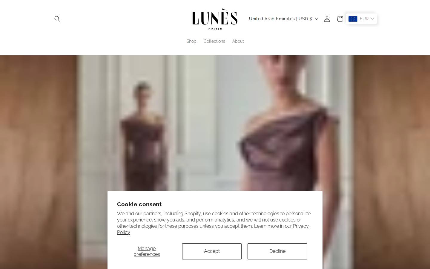 lunesparis.com homepage screenshot