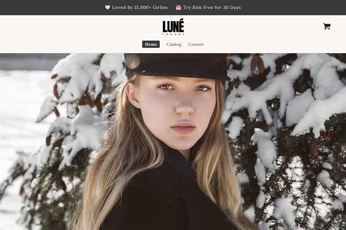 lunetheory.com homepage screenshot