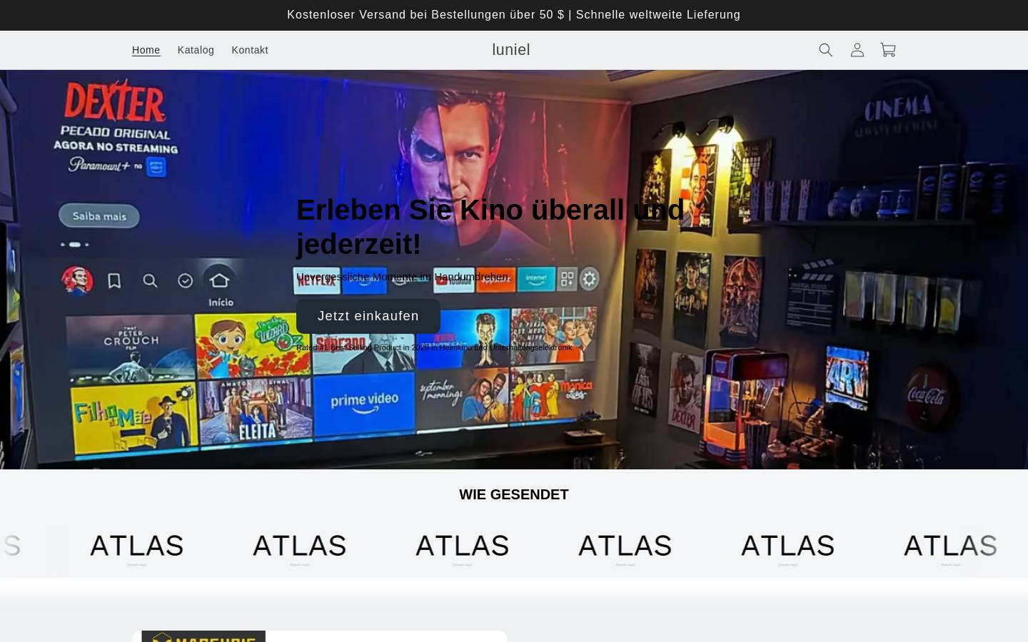 luniel.de homepage screenshot